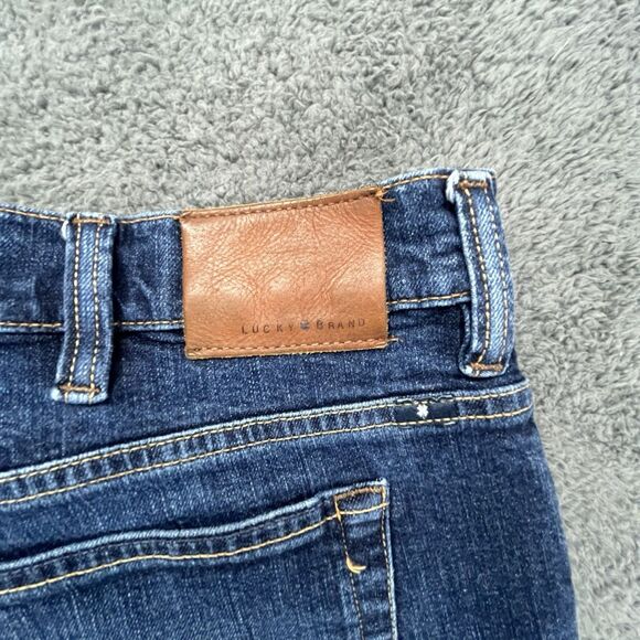 Lucky Brand Jeans Mens 46x30 Blue Medium Wash 181 Relaxed Straight Stretch Preps - Picture 6 of 8